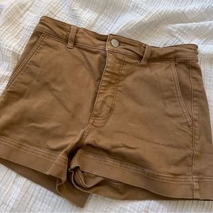 Everlane High Waist Canvas Shorts (rare find)  - size 4